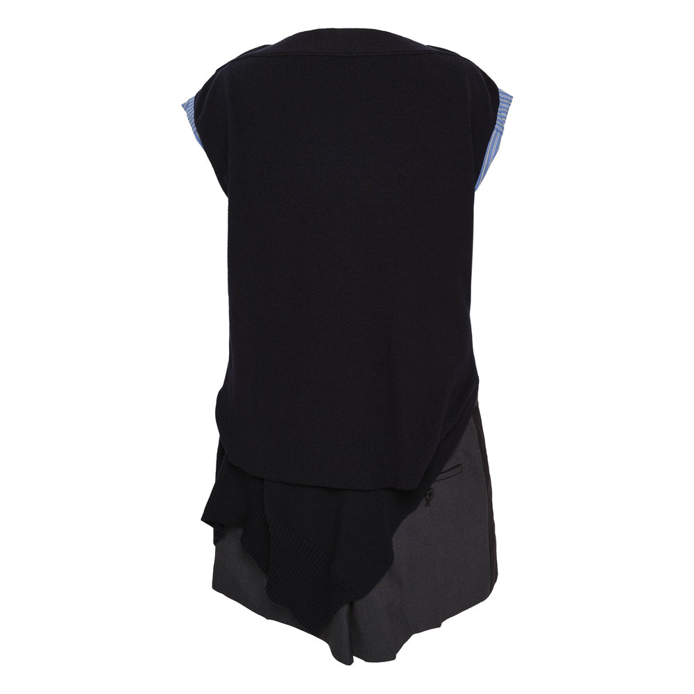 sacai Suiting x Knit Dress - view 2