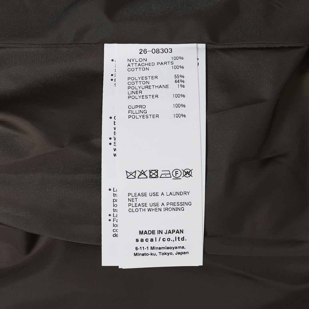 Cotton Chino x Nylon Twill Blouson