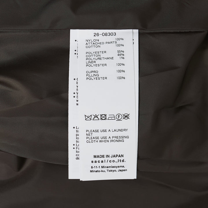 Cotton Chino x Nylon Twill Blouson