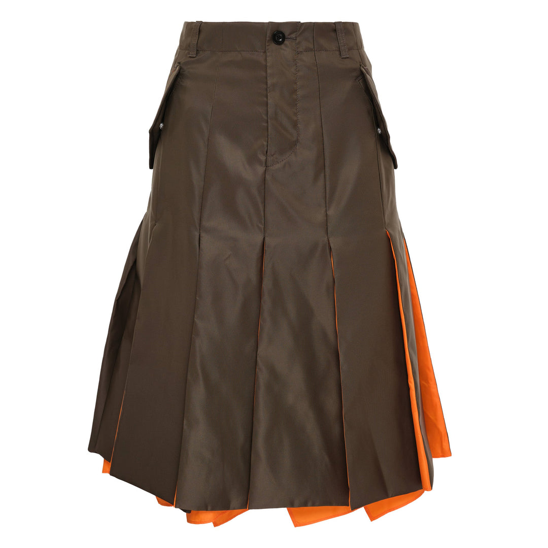 Nylon Twill Skirt