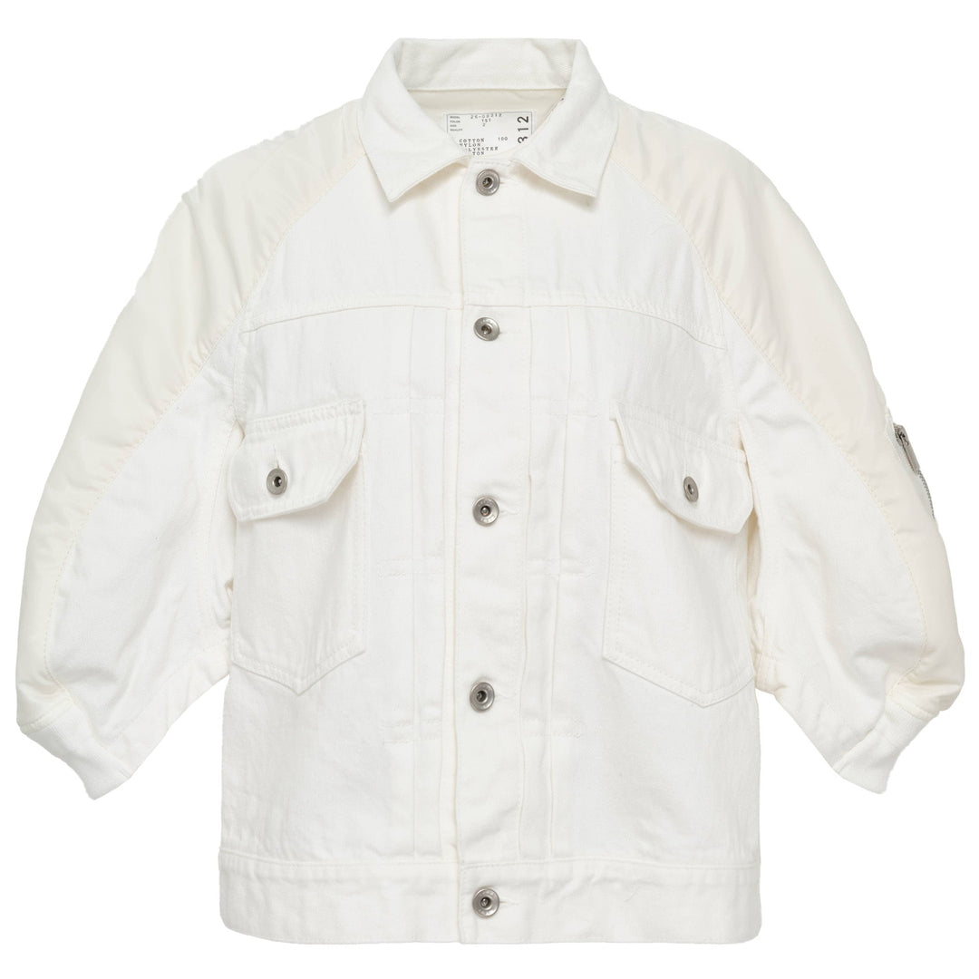 Denim x Nylon Twill Jacket