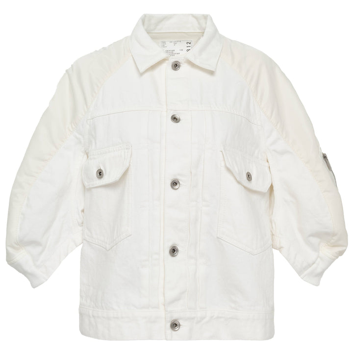 Denim x Nylon Twill Jacket