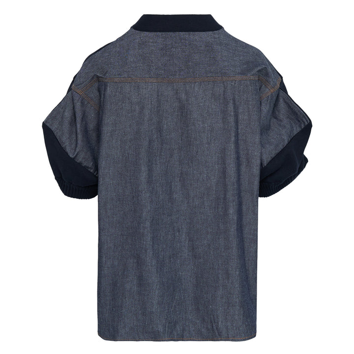 Denim x Knit Cardigan