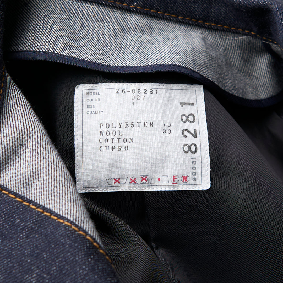 sacai Suiting x Denim Jacket – Available at Club 21, Official Retailer in Singapore, Malaysia & Thailand with Global Shipping Online
