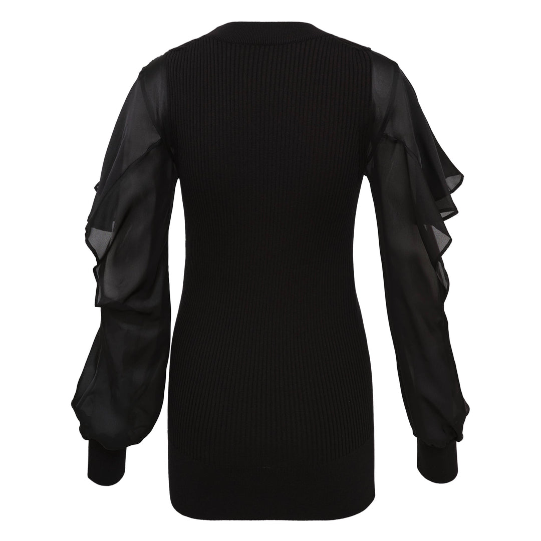 Satin x Cotton Knit Pullover