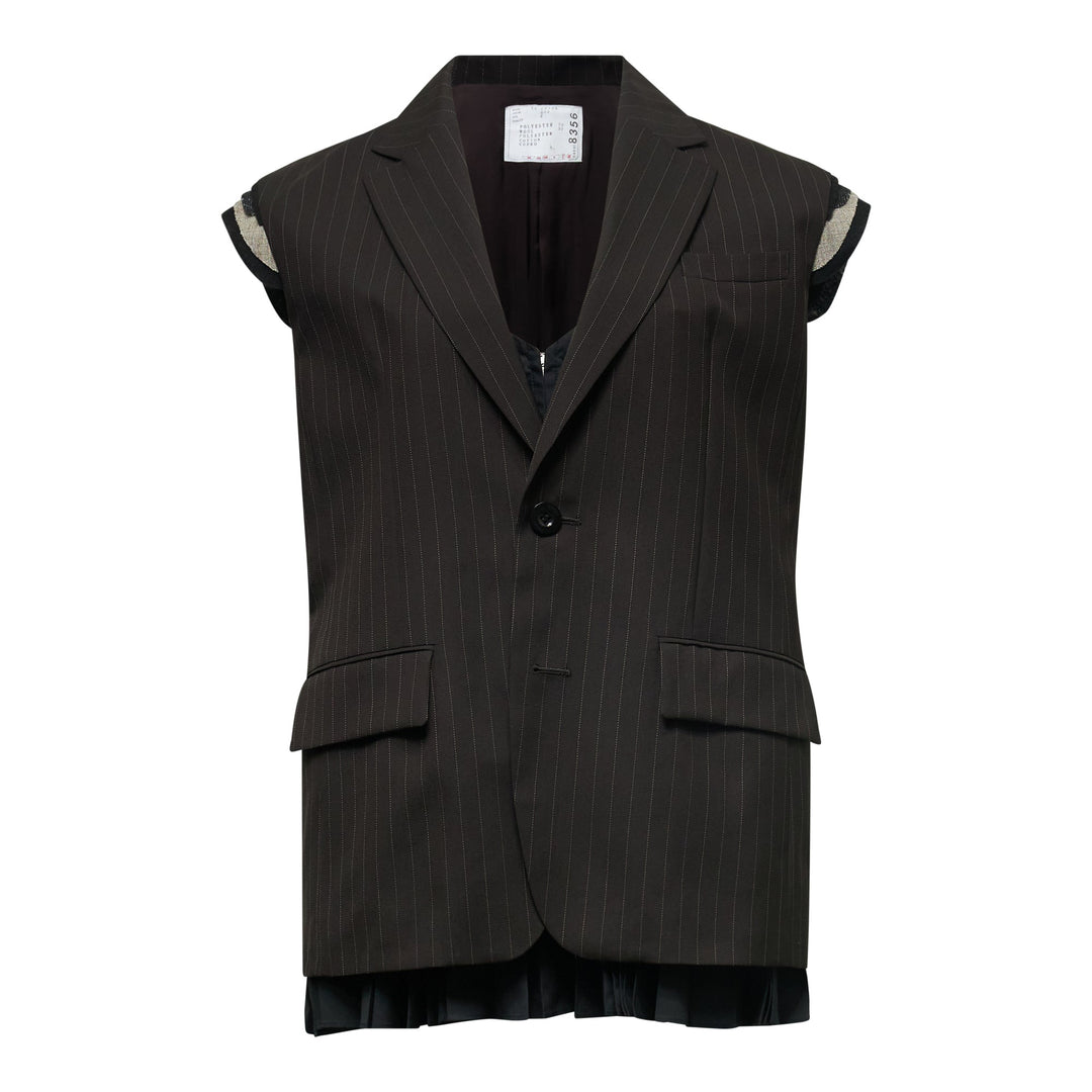 Chalk Stripe Vest