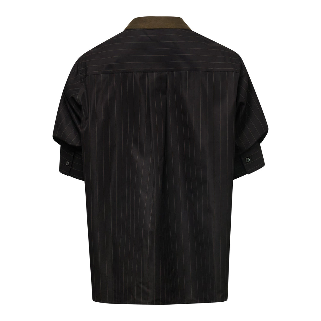 Chalk Stripe x Cotton Knit Cardigan