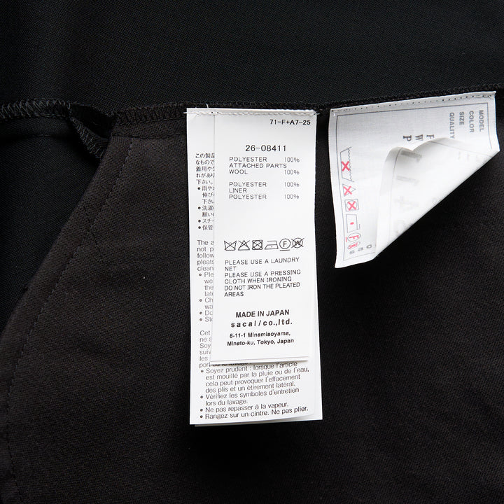 sacai Suiting x Satin Dress – Available at Club 21, Official Retailer in Singapore, Malaysia & Thailand with Global Shipping Online