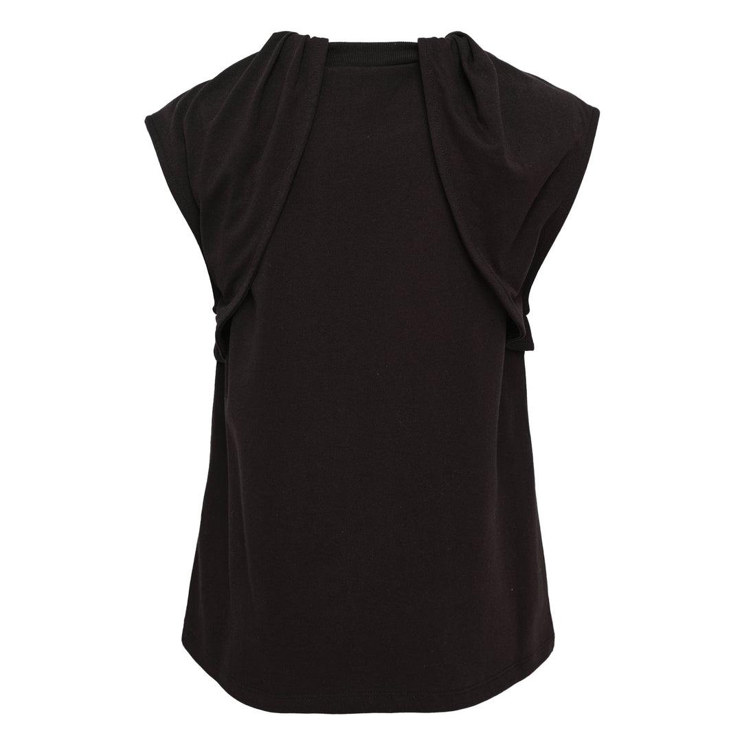 Piercing Sticker Print Drape Top