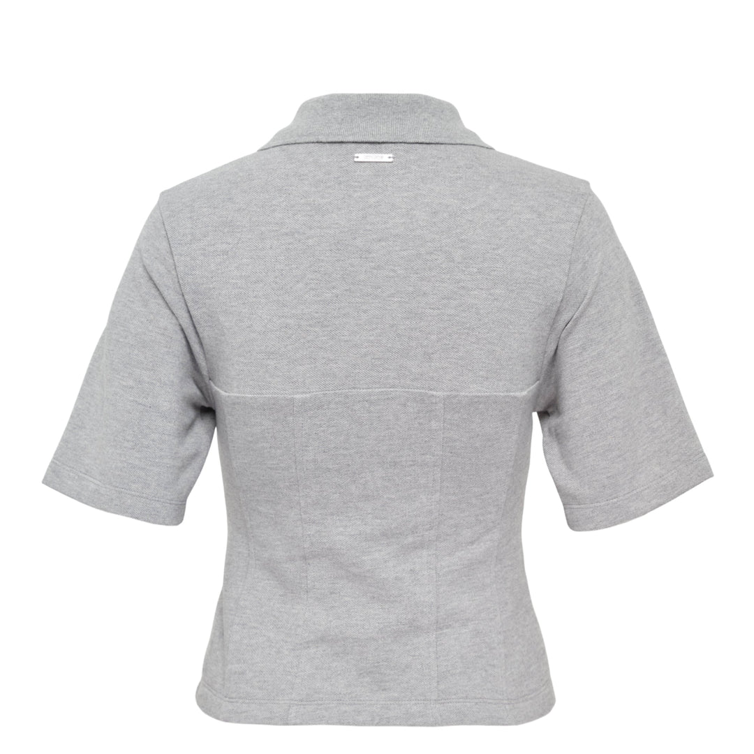 Half Sleeve Corset Pique T-Shirt