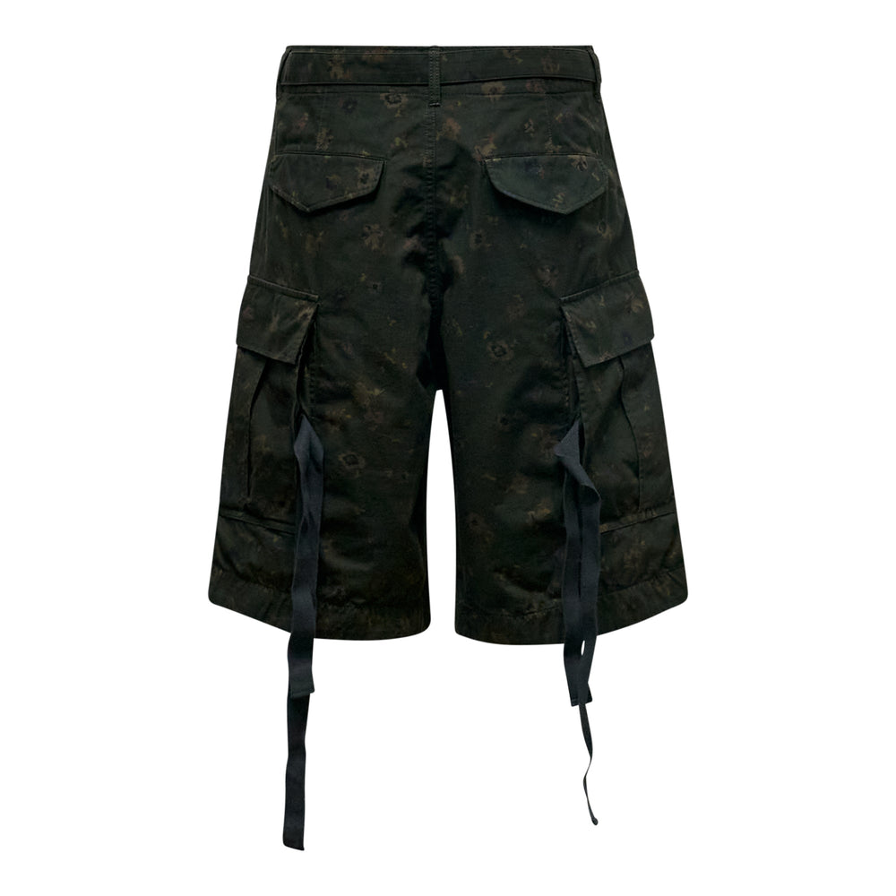 sacai Overdyed Floral Print Shorts - view 2