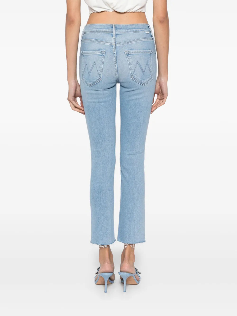 Mid Rise Dazzler Ankle Fray Jeans