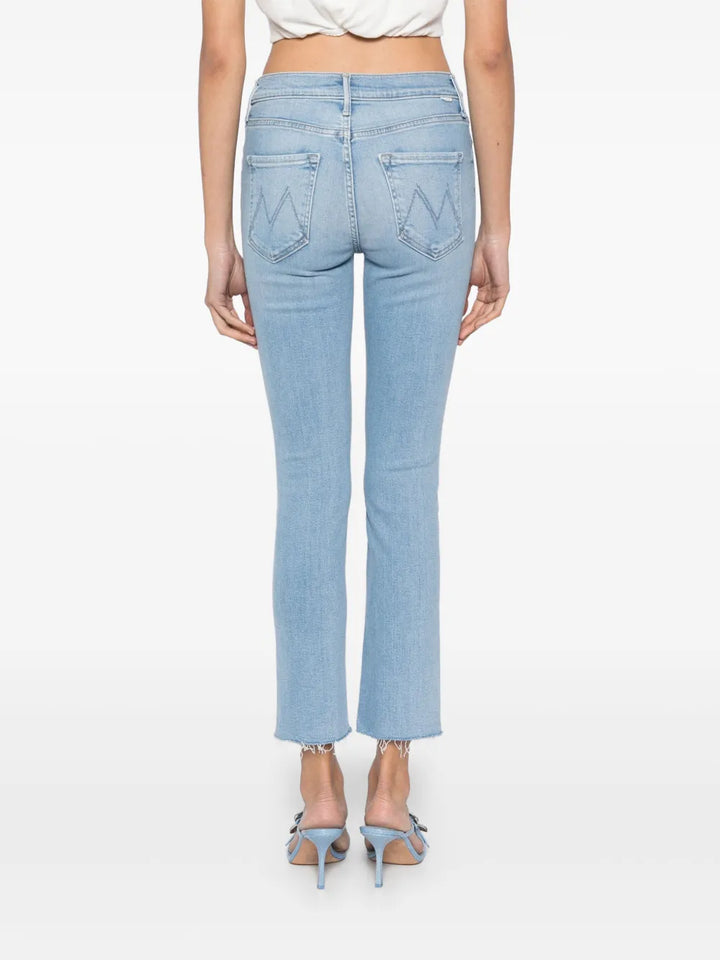 Mid Rise Dazzler Ankle Fray Jeans