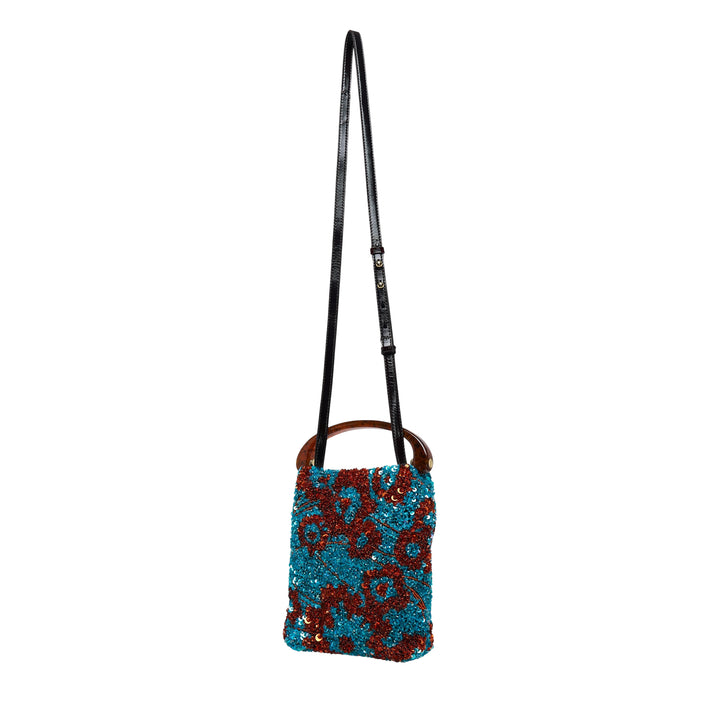 Dries Van Noten Satin Embroidery Bag – Available at Club 21, Official Retailer in Singapore, Malaysia & Thailand with Global Shipping Online