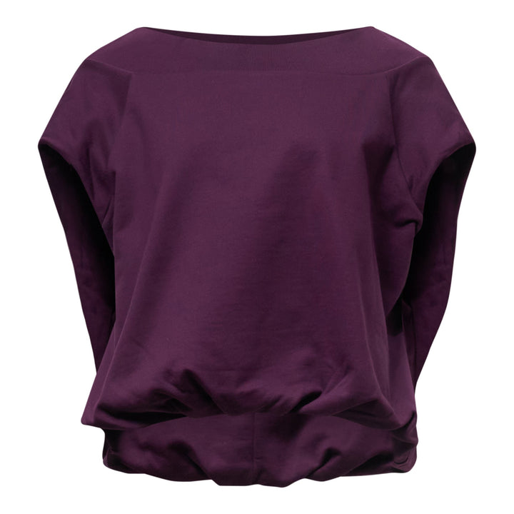 Cocoon Shape Raglan Sweatshirt