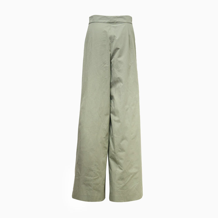Pleated Wide Leg Trousers