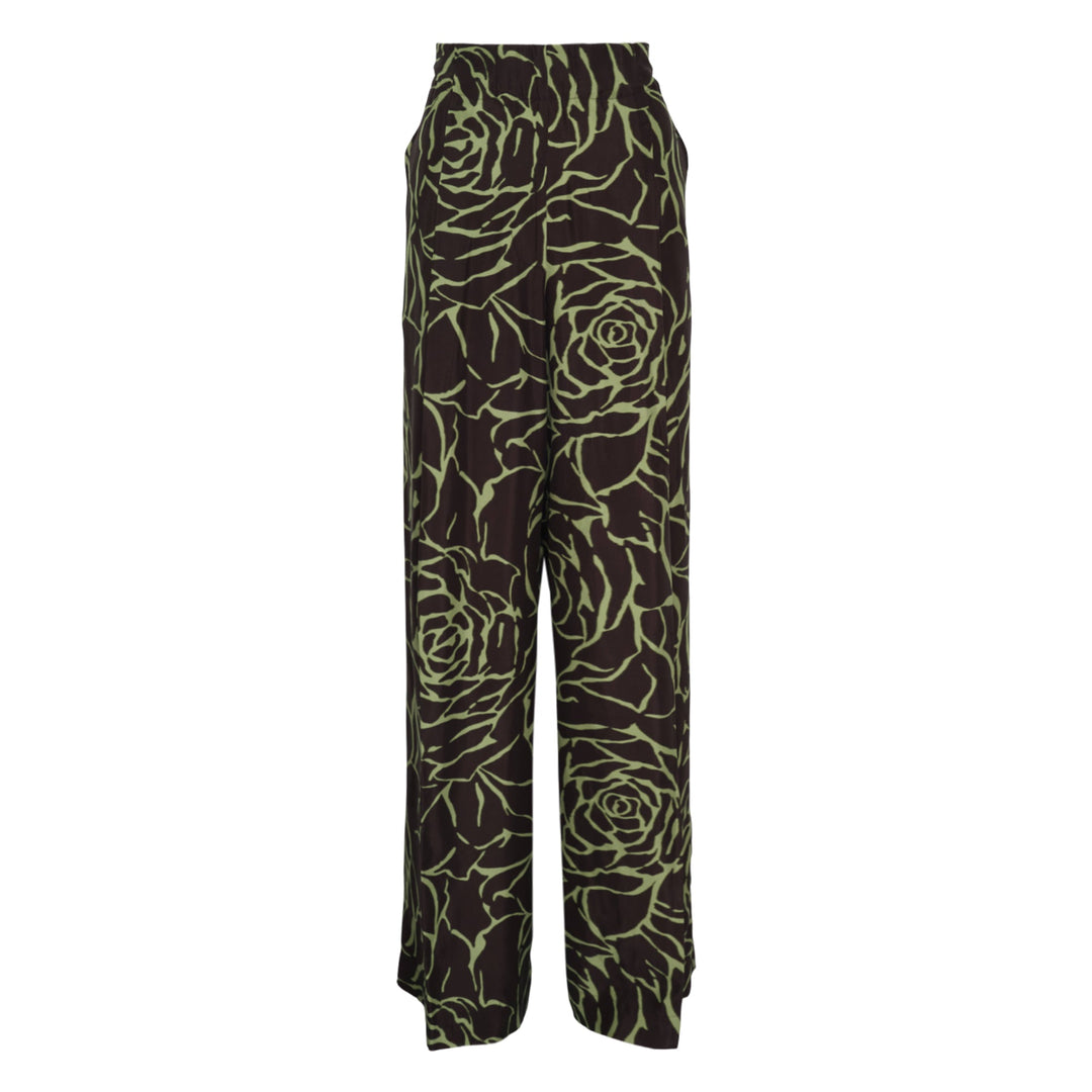 Wide Leg Elasticated Trousers