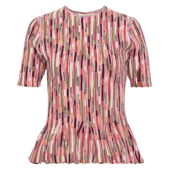Samira Multicolor Short Sleeve Top