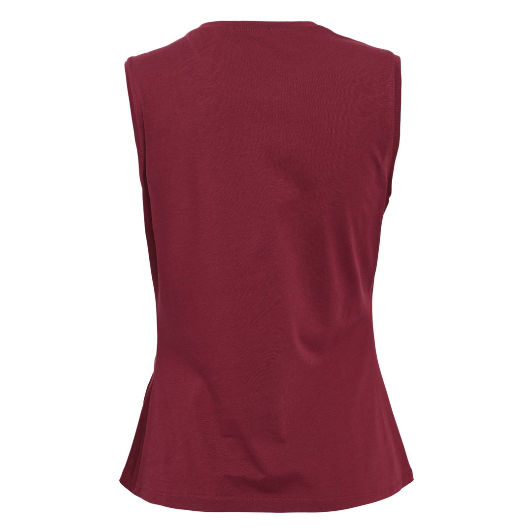 Clio Sleeveless Ruched Ruffle Top