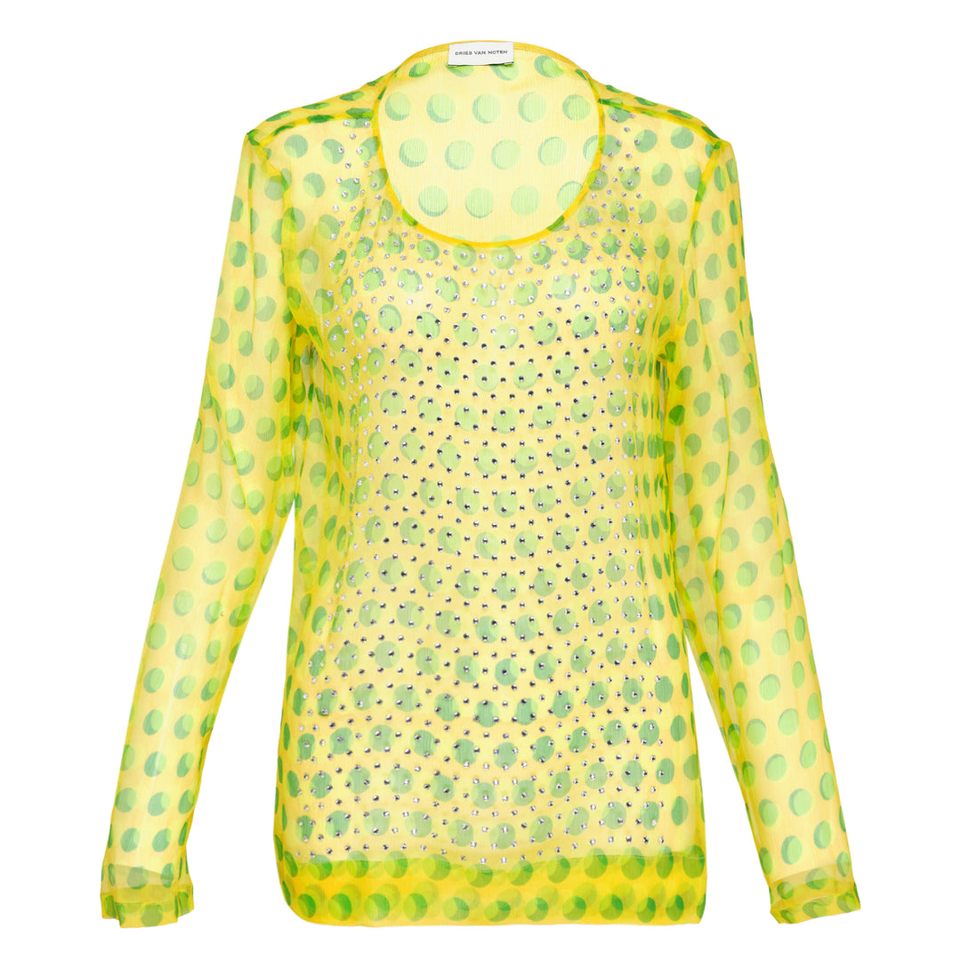 Dries Van Noten Hotfix Embellishment Top – Available at Club 21, Official Retailer in Singapore, Malaysia & Thailand with Global Shipping Online