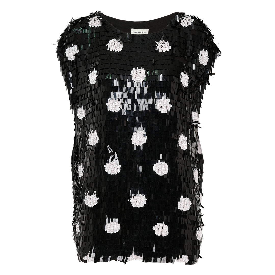 Embroidered Straight Fitted Top