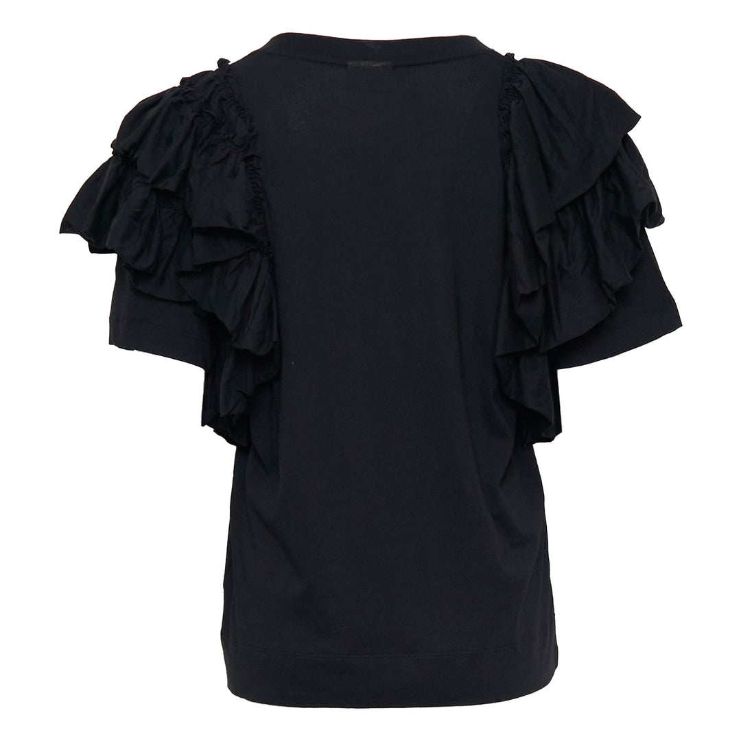Dries Van Noten Boxy T-Shirt With Ruffles – Available at Club 21, Official Retailer in Singapore, Malaysia & Thailand with Global Shipping Online
