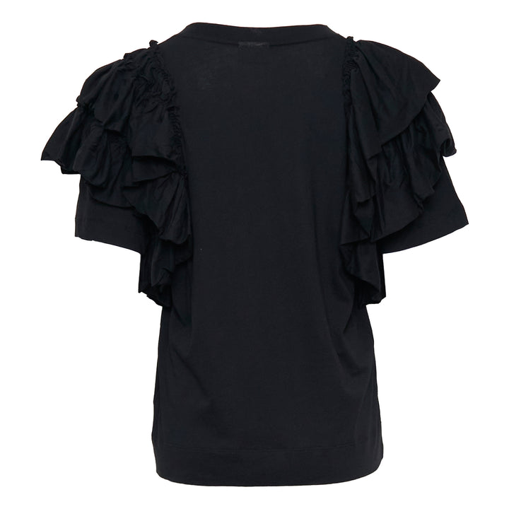 Dries Van Noten Boxy T-Shirt With Ruffles – Available at Club 21, Official Retailer in Singapore, Malaysia & Thailand with Global Shipping Online