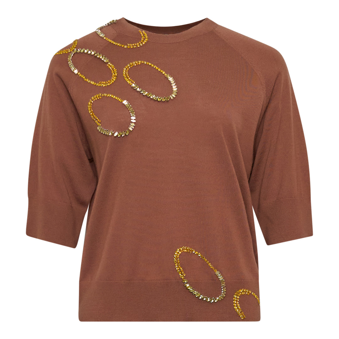 Dries Van Noten Sequin Embellished Crew Neck Top – Available at Club 21, Official Retailer in Singapore, Malaysia & Thailand with Global Shipping Online