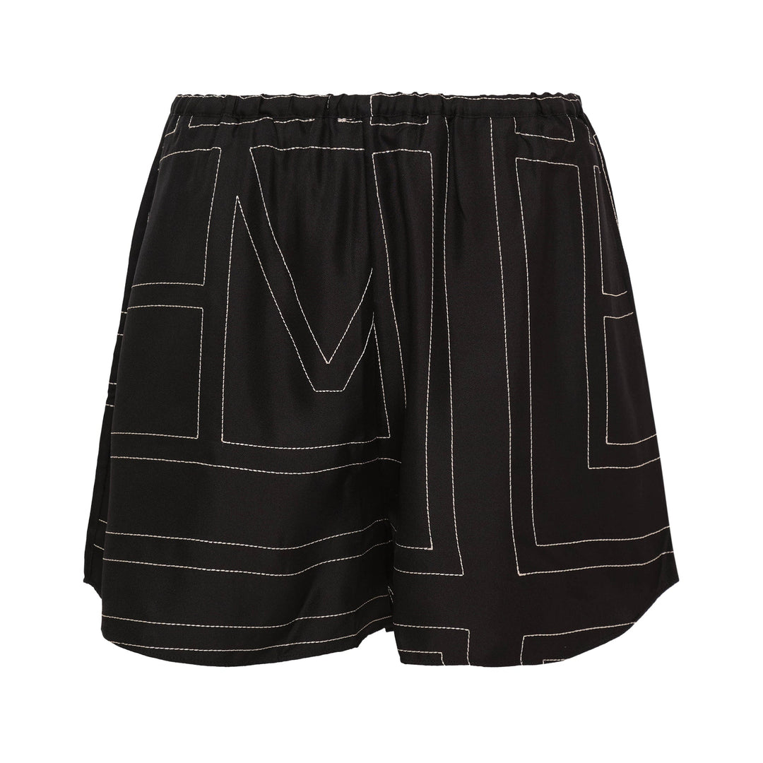 Monogram Silk PJ Shorts