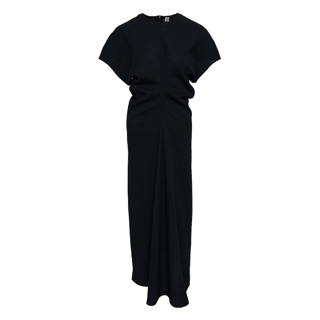 Slouch Waist Wool Dress