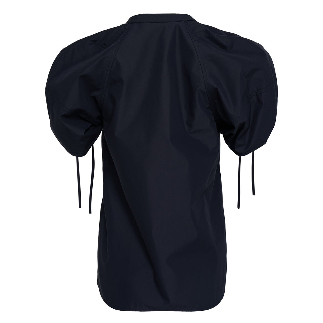 Ruched Sleeve V-Neck Top