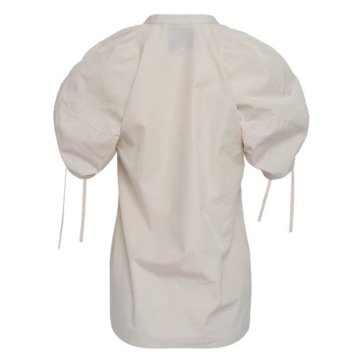 Ruched Sleeve V-Neck Top