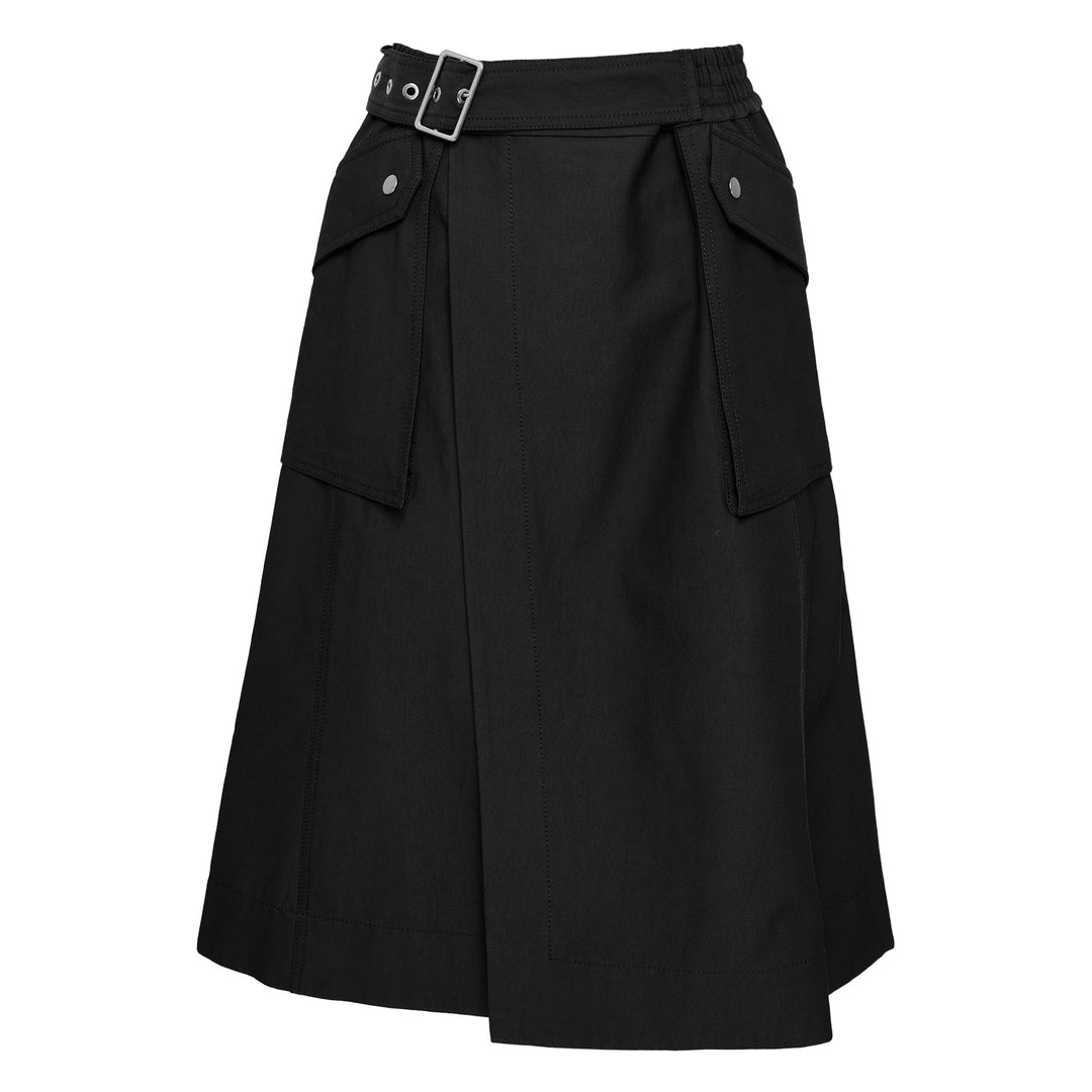 Utility Midi Wrap Skirt