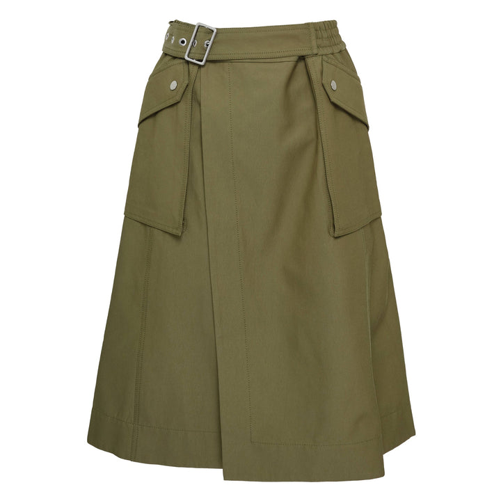 Utility Midi Wrap Skirt