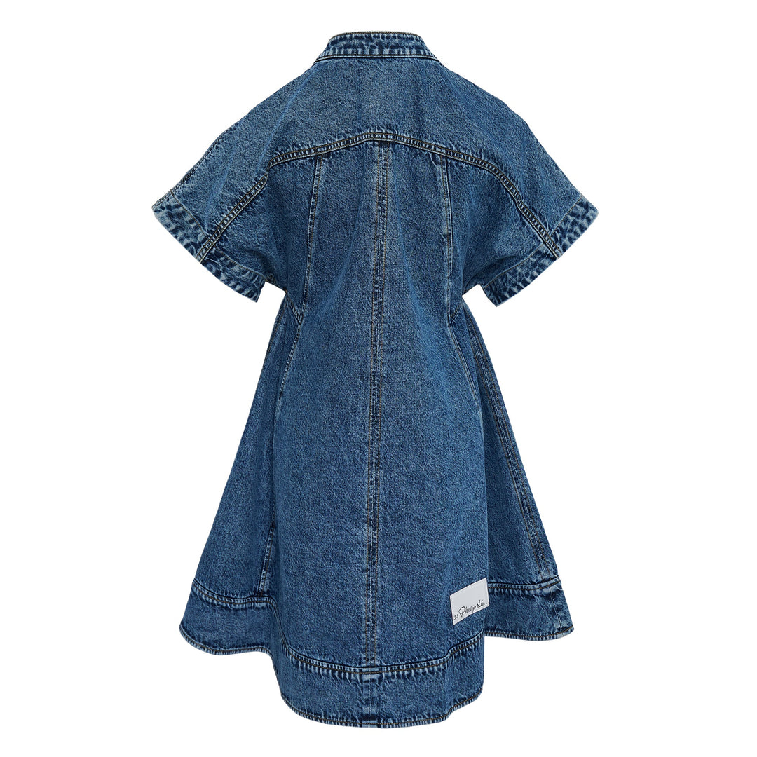 Lightweight Denim Trapeze Dress