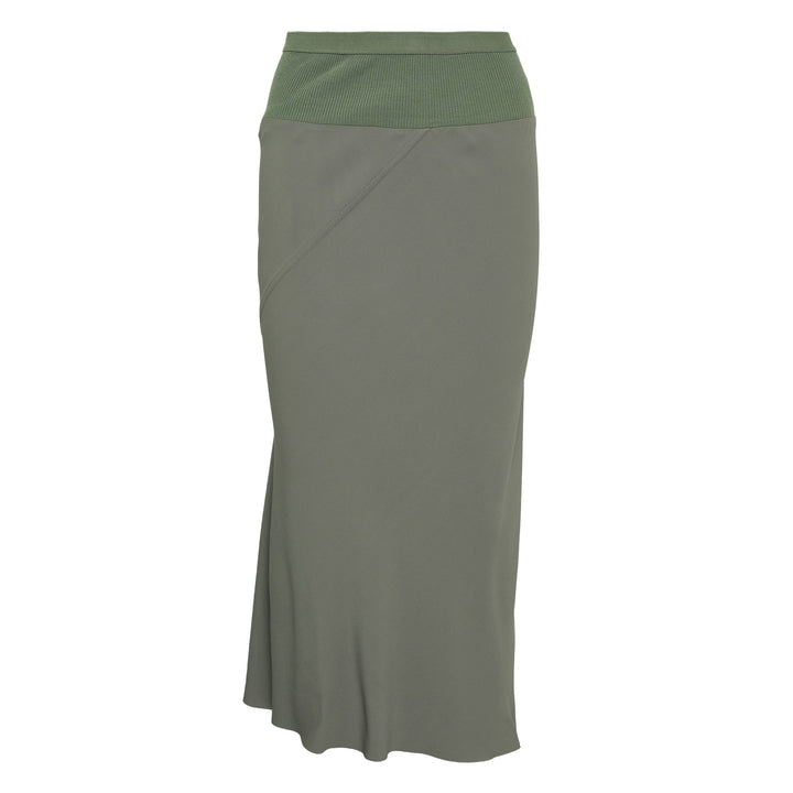 Knee Bias Skirt Cocoon Crepe