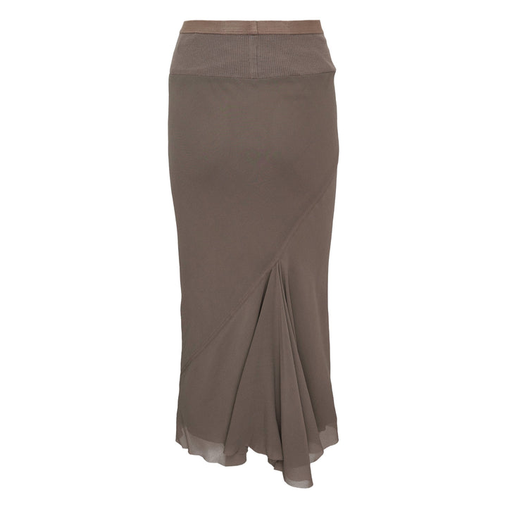 Knee Bias Skirt Washed Georget