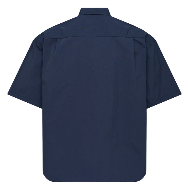 Navy Button-Up Chest Pocket