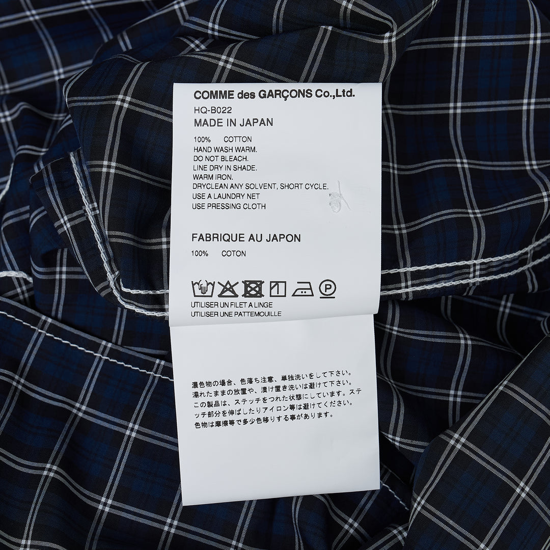 COMME des GARCONS HOMME Grid Check Cotton Shirt – Available at Club 21, Official Retailer in Singapore, Malaysia & Thailand with Global Shipping Online