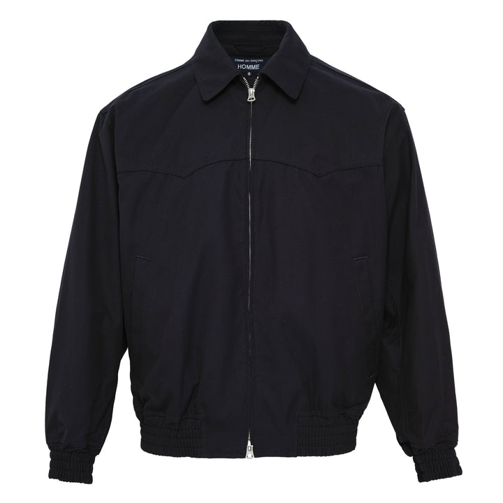Cotton Zip-Up Collar Jacket