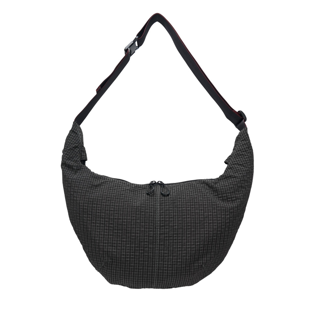 Black White Grid Check Pattern Bag