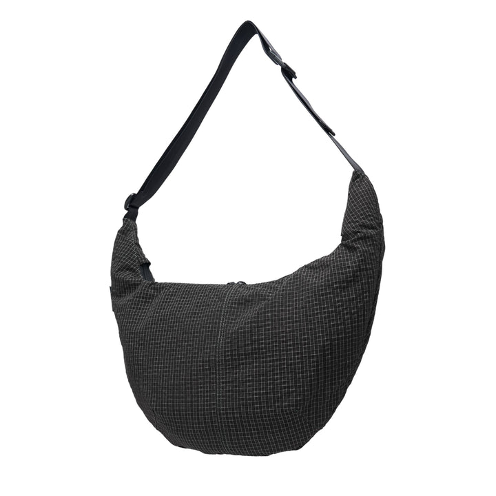 Black White Grid Check Pattern Bag