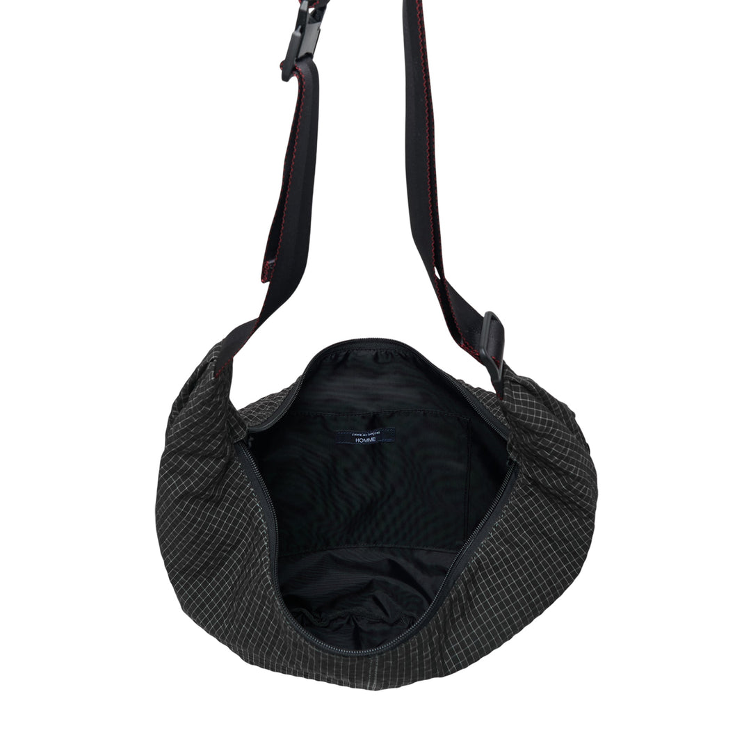 Black White Grid Check Pattern Bag