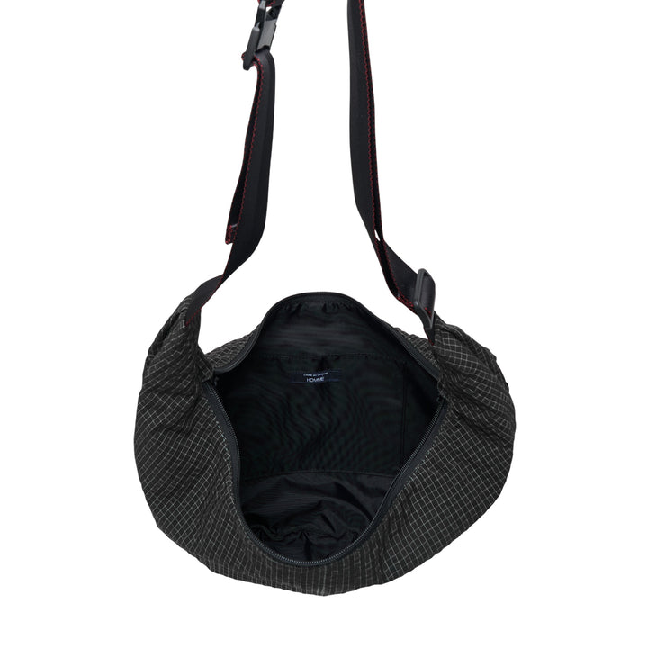 Black White Grid Check Pattern Bag