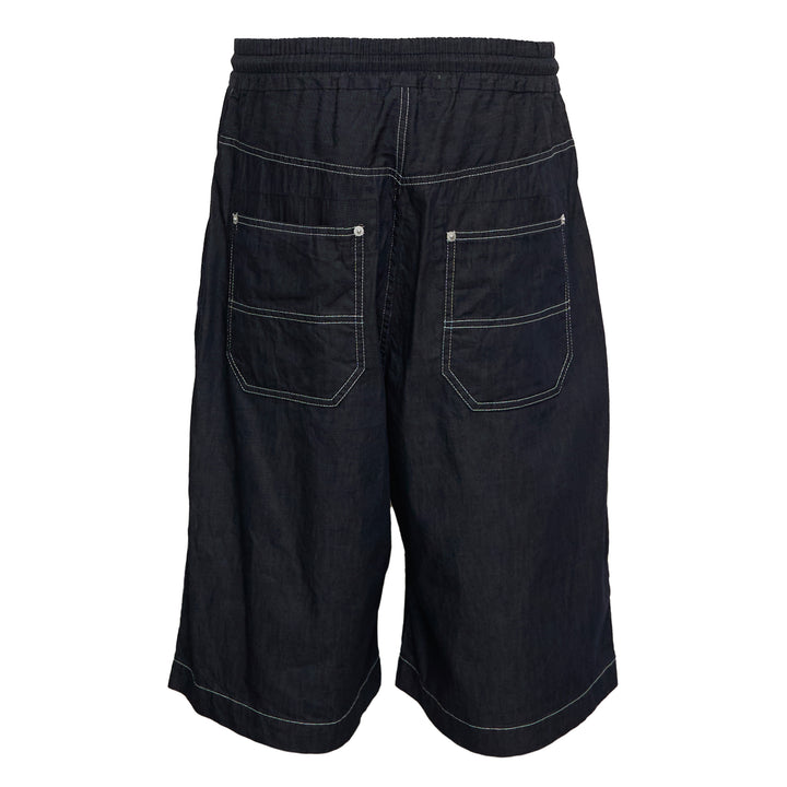 COMME des GARCONS HOMME Light Navy Denim Elastic Waist Shorts – Available at Club 21, Official Retailer in Singapore, Malaysia & Thailand with Global Shipping Online