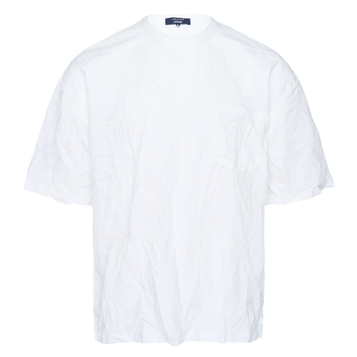Cotton Blend Crinkled Tee
