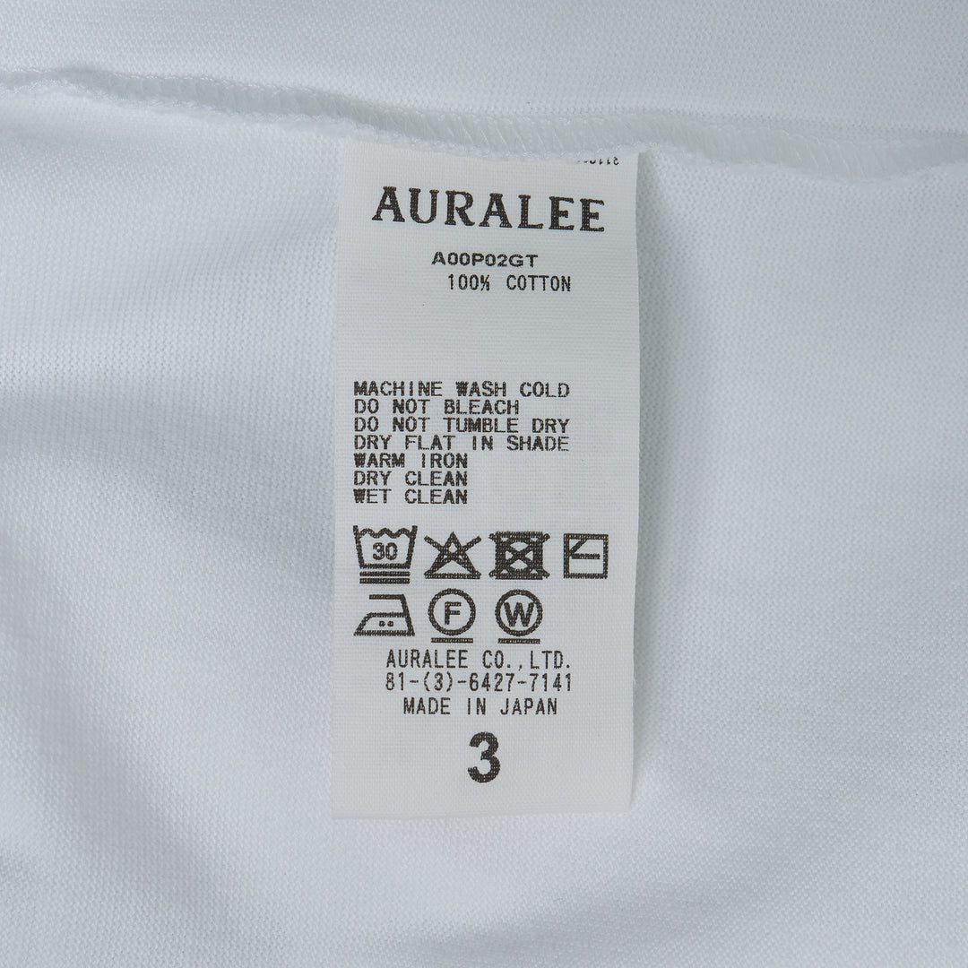 AURALEE Luster Plaiting Tee – Available at Club 21, Official Retailer in Singapore, Malaysia & Thailand with Global Shipping Online