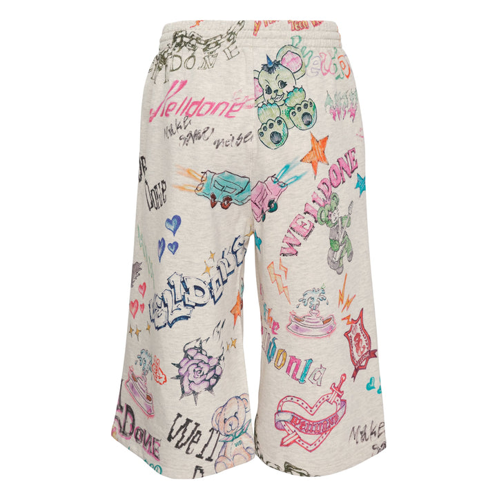 Doodle Printed Shorts
