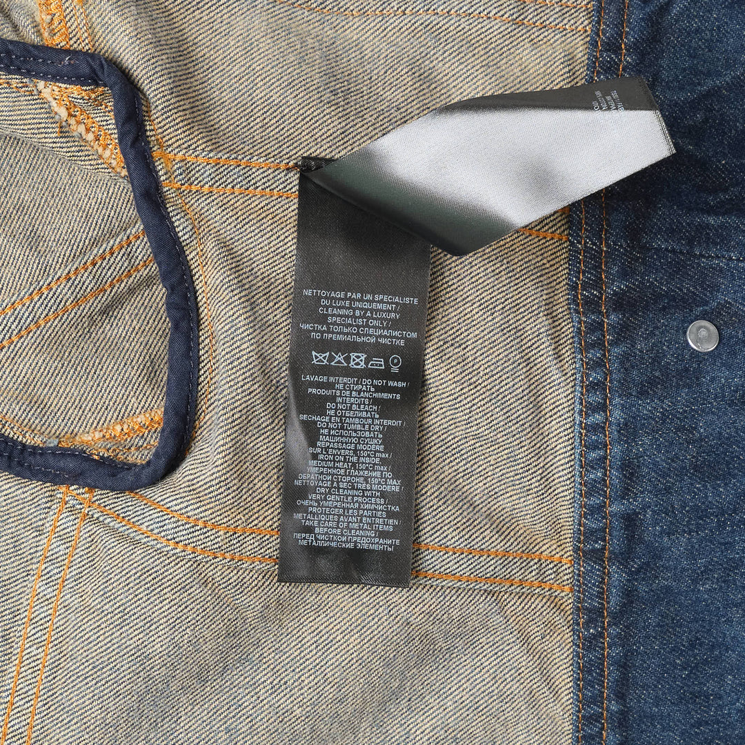 High Collar Blue Denim Jacket
