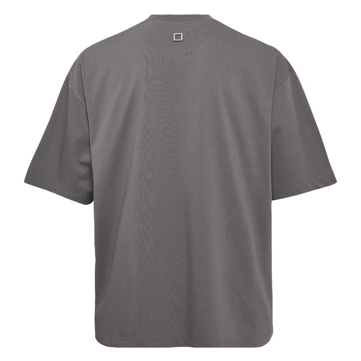 Oversized Front Square Embroidered Tee